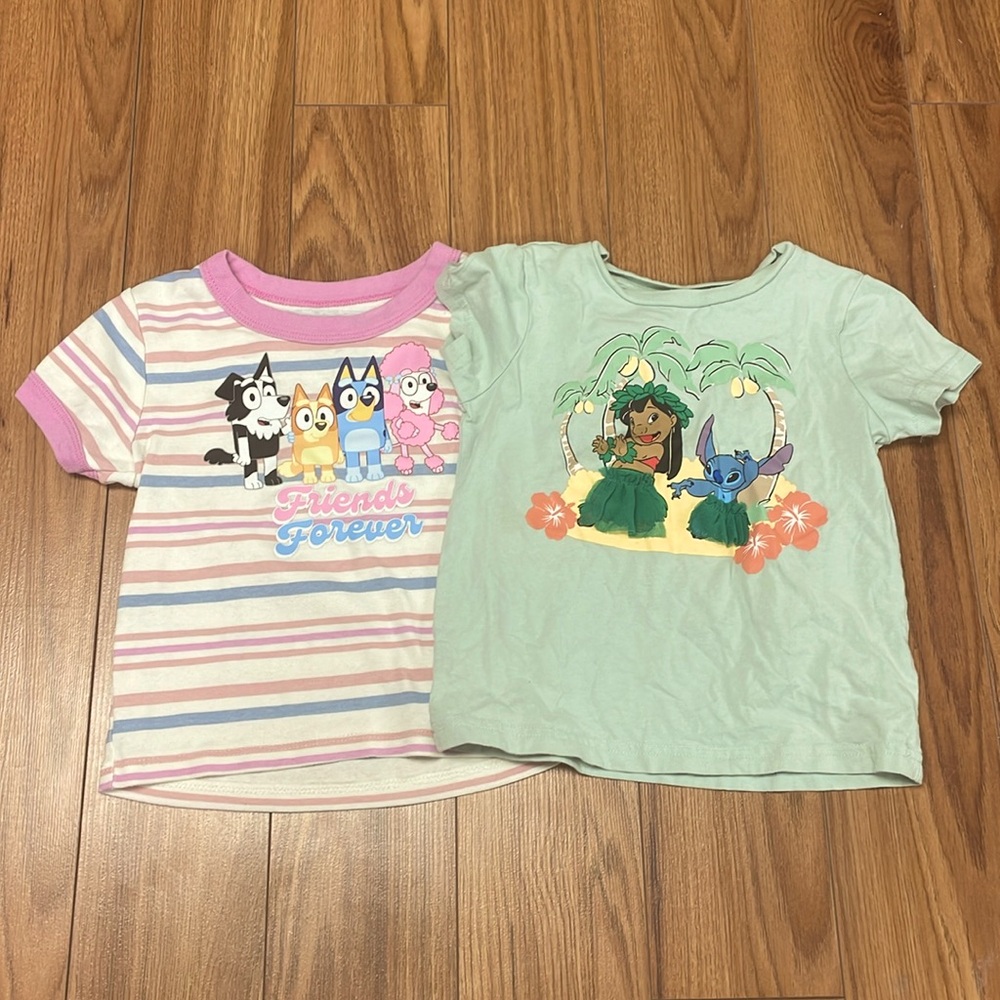 Character Shirts, Bluey and Stitch